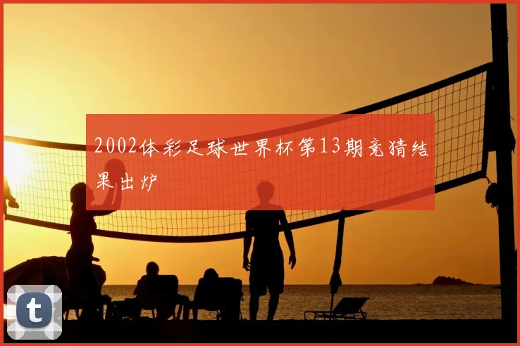 2002体彩足球世界杯第13期竞猜结果出炉